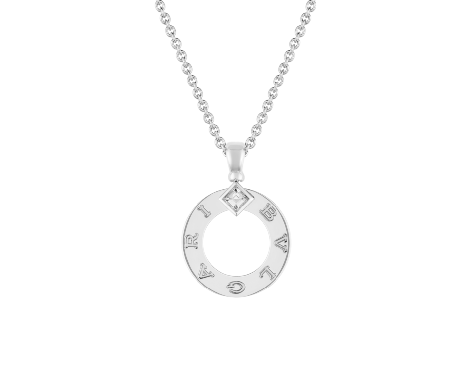 BVLGARI Necklaces Hollow Circle Necklace With 925 Sterling Silver