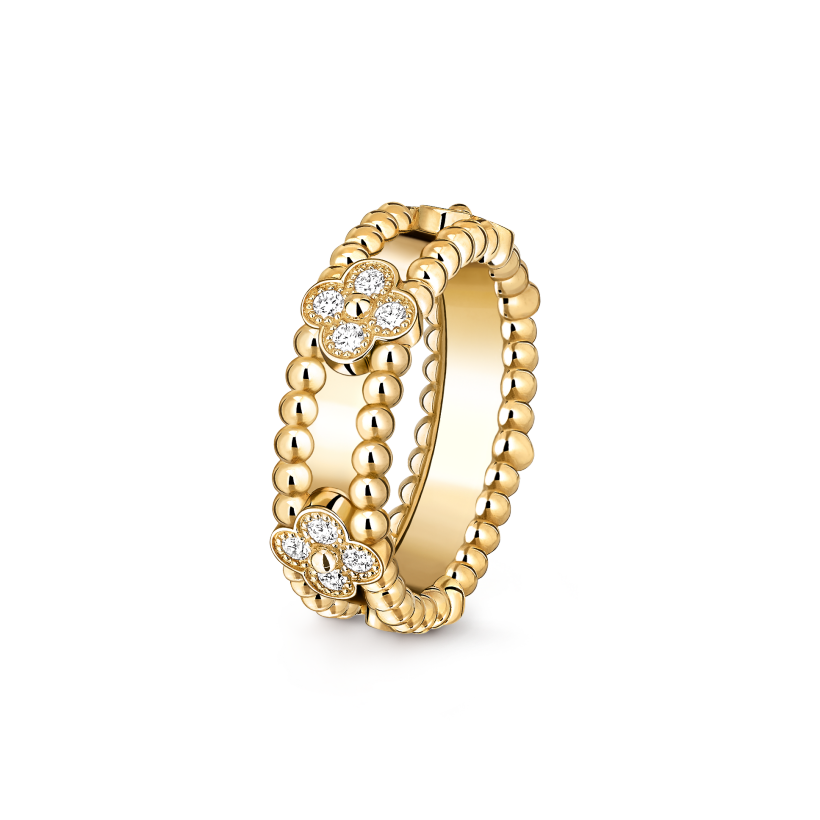 Van Cleef&Arpels Perl é e sweet clovers ring in gold