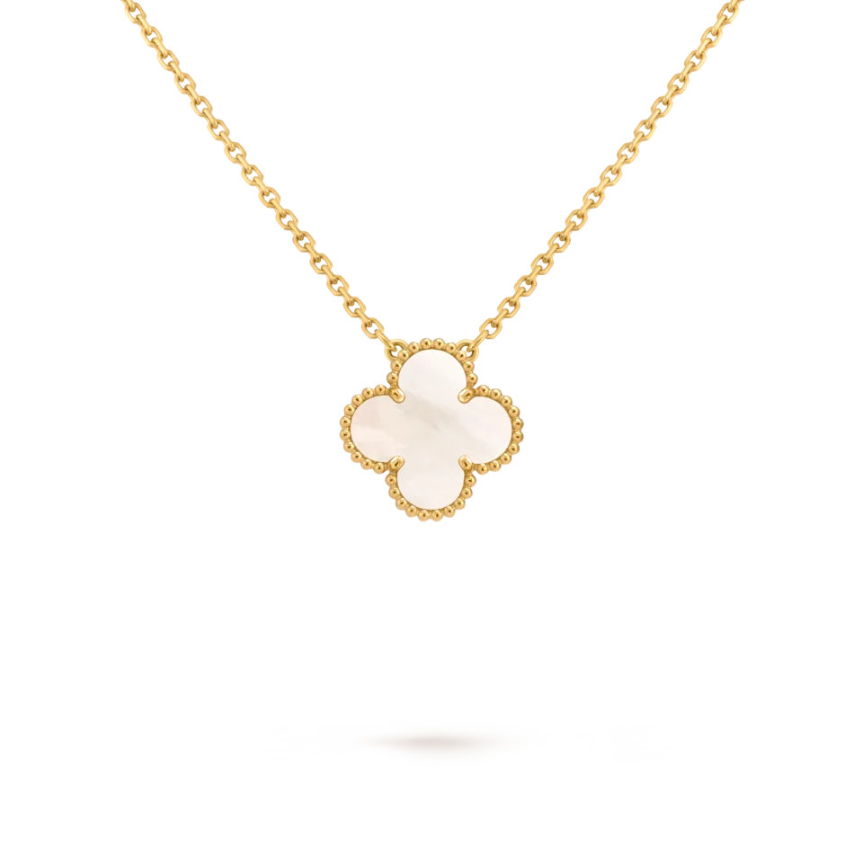 Van Cleef&Arpels Vintage Alhambra pendant in 18K gold, mother of pearl shell