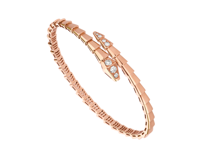 BVLGARI Serpenti Viper Bangles With Rose Gold