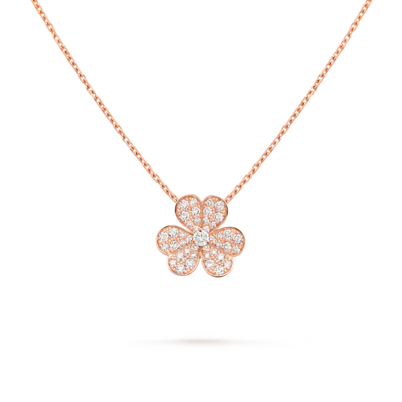 Van Cleef & Arpels Frivole pendant necklace in rose gold