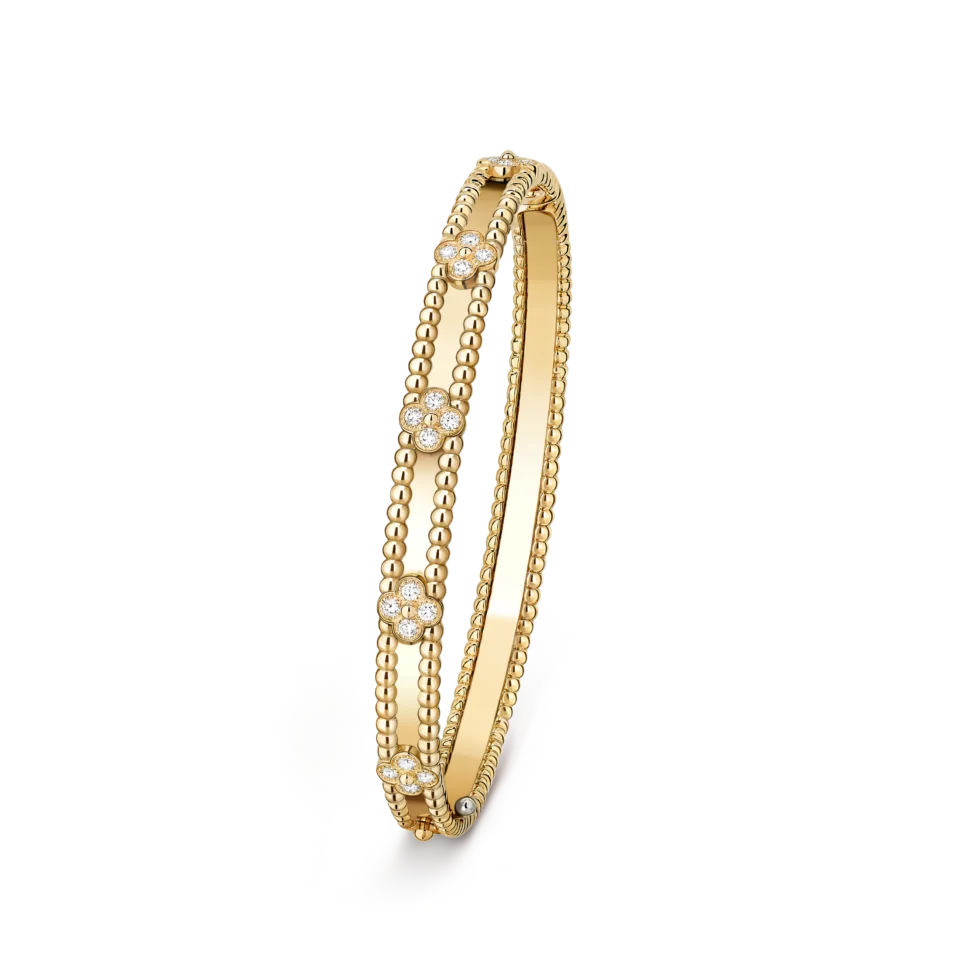 Van Cleef & Arpels Perl é e Sweet Clovers Bracelet Gold