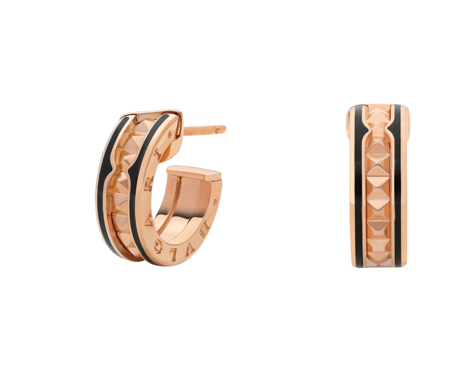 BVLGARI B. Zero1 series earrings with Rose gold