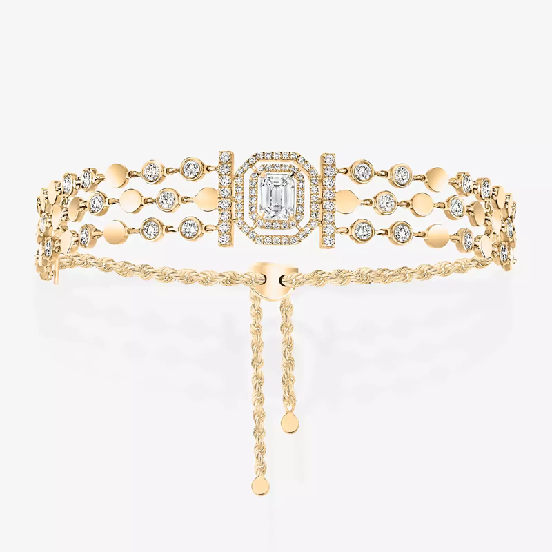 MESSIKA D-Vibes Gold Diamond Set Multi Loop Bracelets With Gold