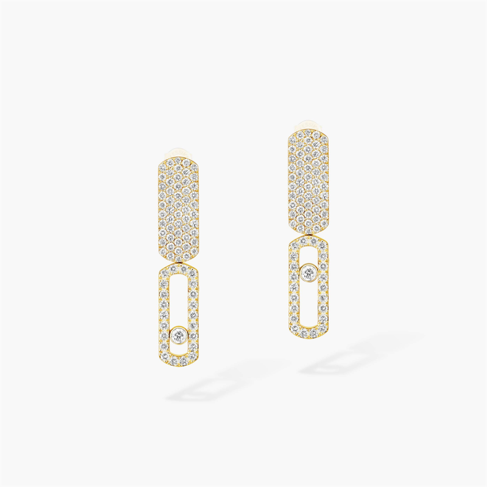 Messika Imperial Move Diamond Earrings With Gold