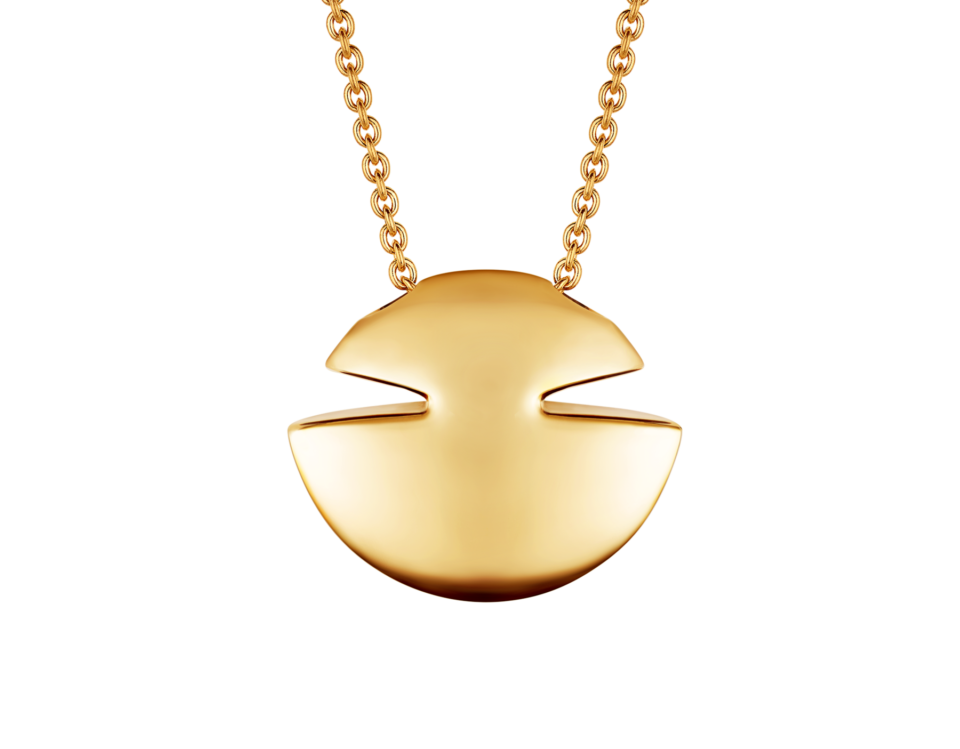 BVLGARI Cabochon Series Spherical Pendant Necklaces With Gold