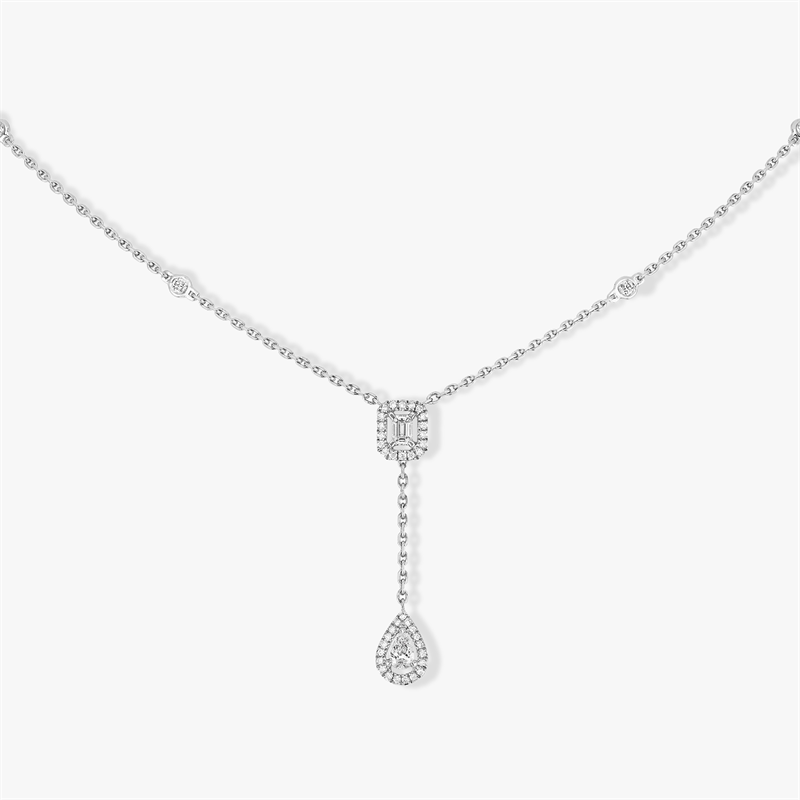 MESSIKA My Twin Tie Style Necklaces With 925 Sterling Silver