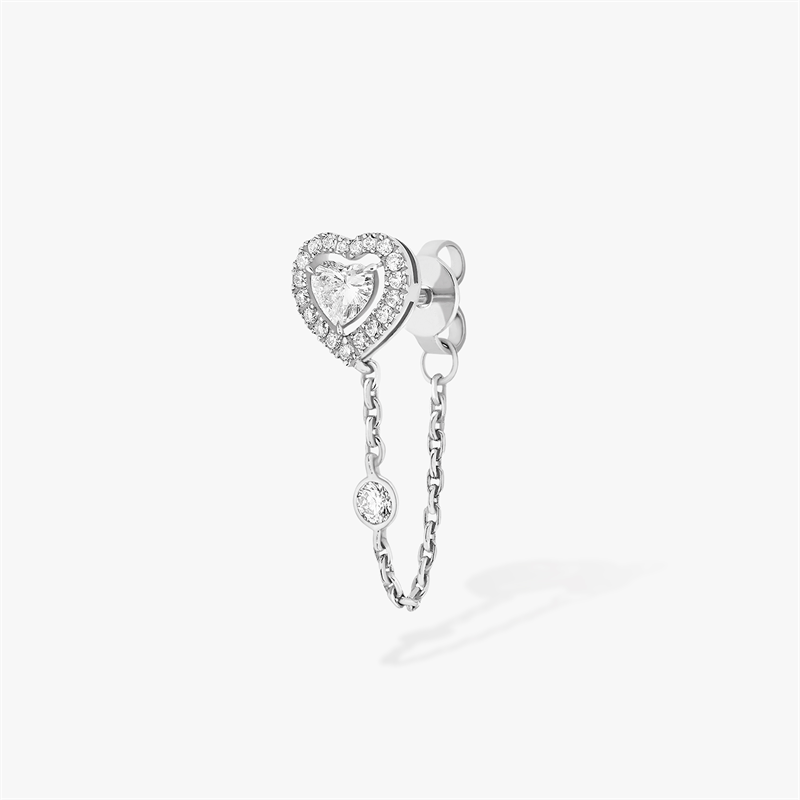 Messika JOY Heart-shaped Earrings With 925 Sterling Silver