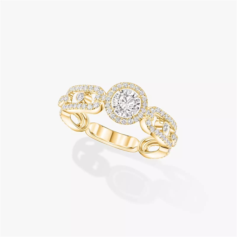 MESSIKA Move Link Diamond Wedding Rings With Gold