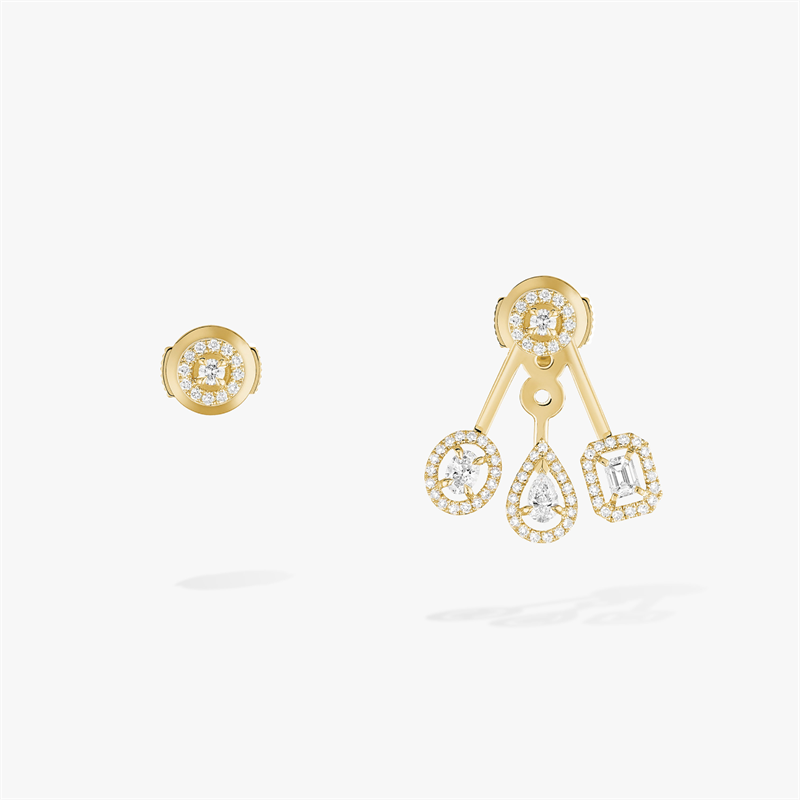 Messika My Twin Trio Earrings With Gold