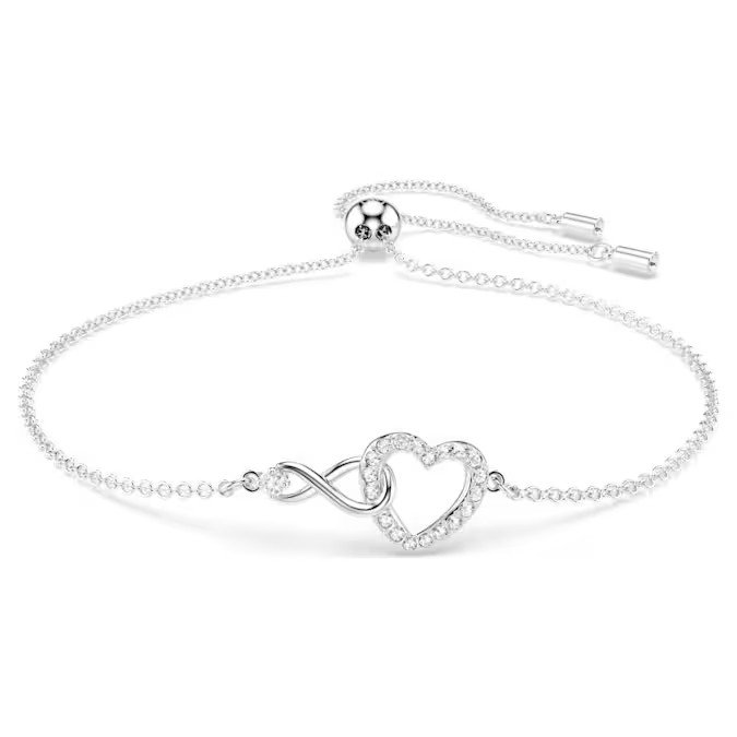 Swarovski Hyperbola bracelet with infinite harmony, white, pure silver S925