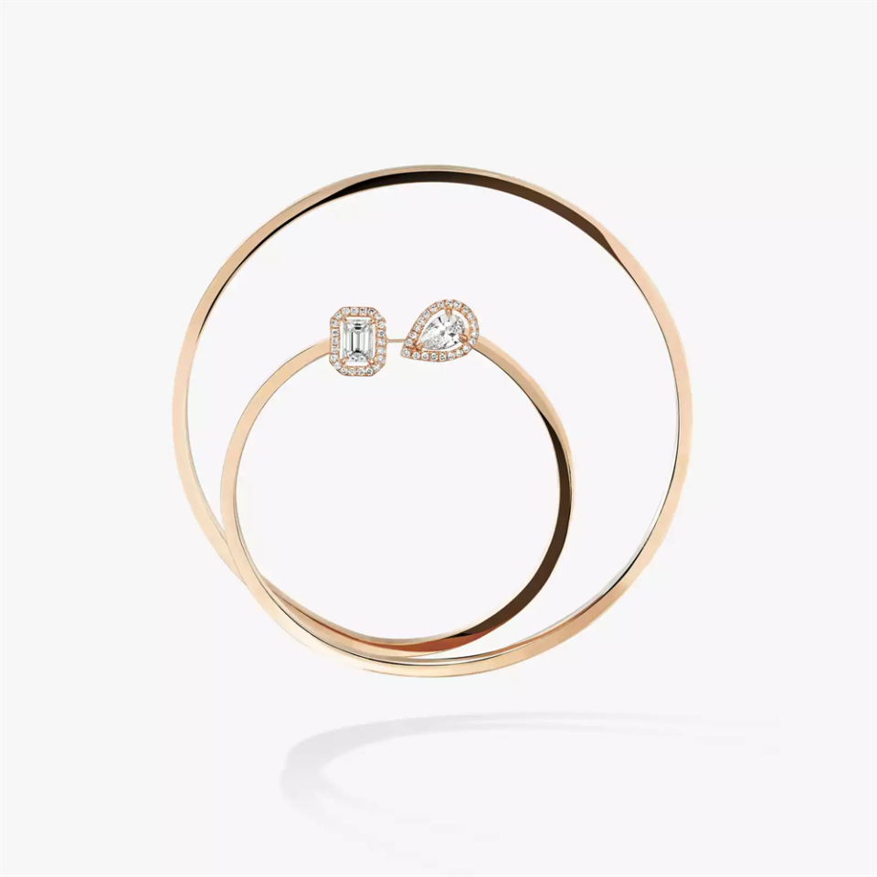 Messika Spiral Earrings With Rose Gold