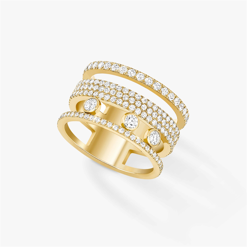 MESSIKA Move Romane Diamond Rings With Gold