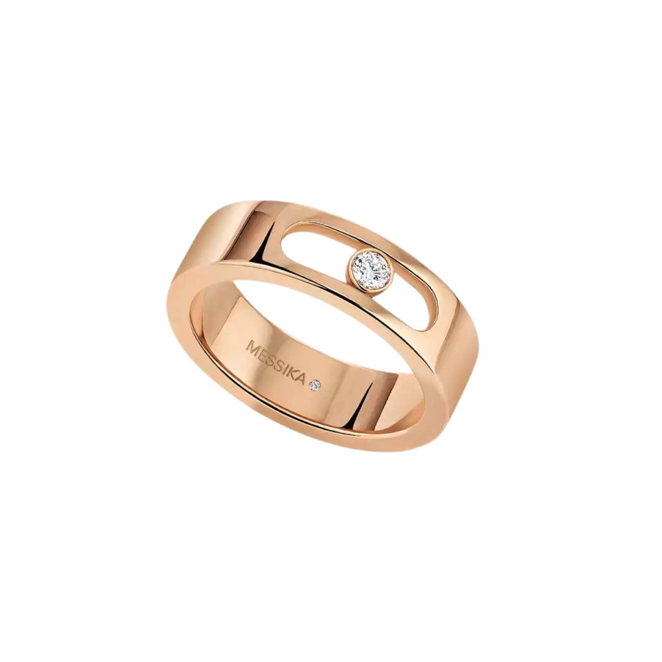 MESSIKA Move Joaillerie Wedding Rings With Rose Gold
