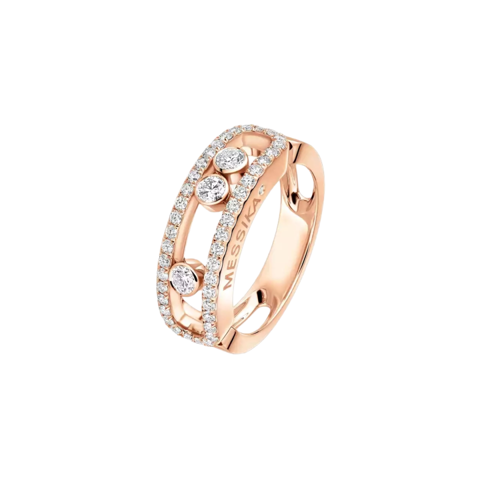 MESSIKA Move Classique Diamond Rings With Rose Gold