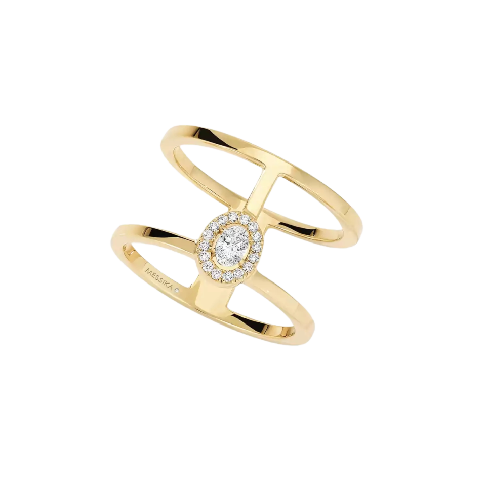 MESSIKA Glam'Azone Double Rings With Gold