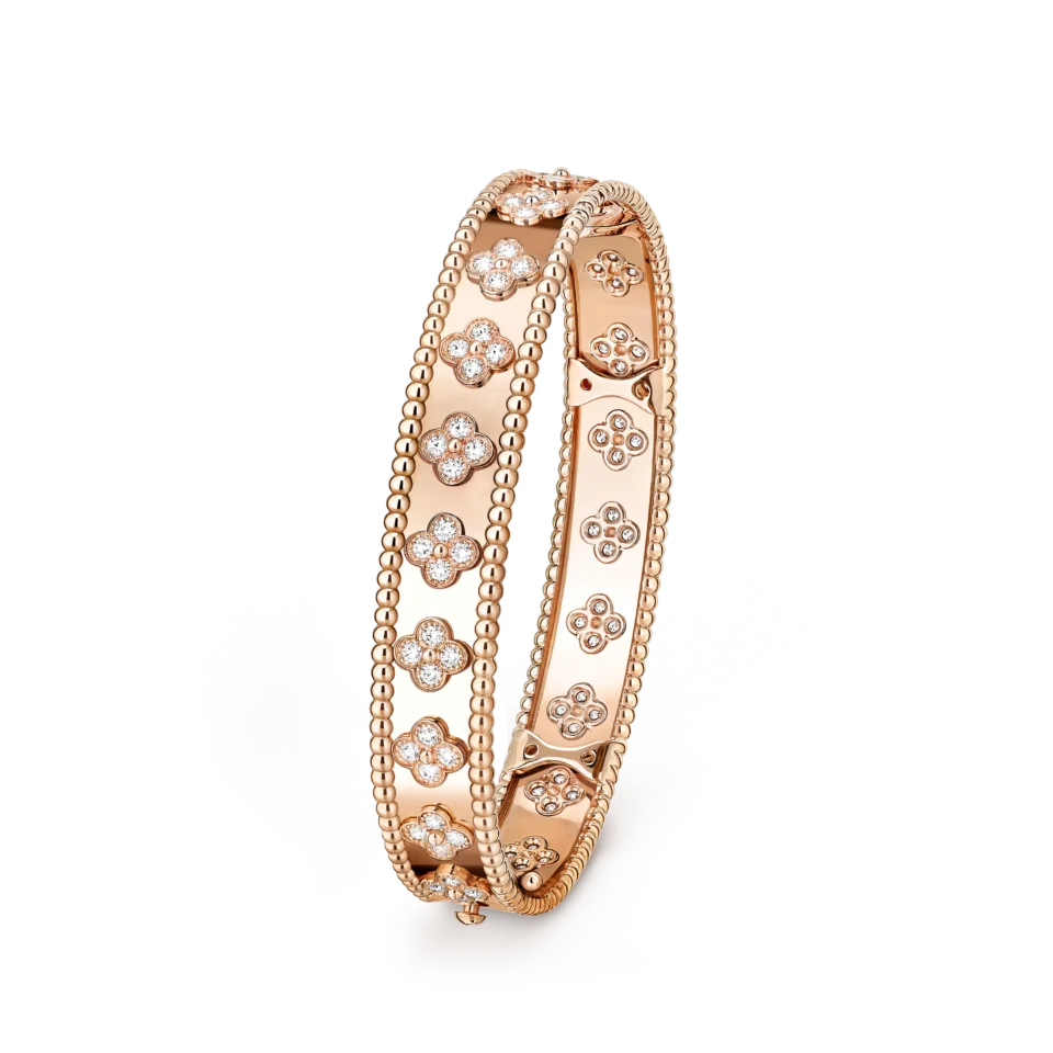 Van Cleef & Arpels Perl é e Clovers Bracelet Rose Gold
