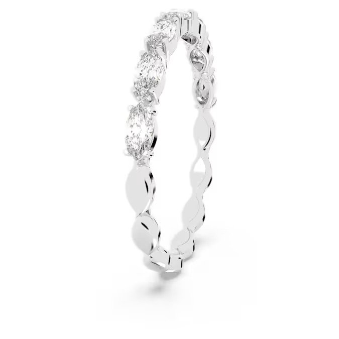 Swarovski Matrix Vittore ring with olive cut, white, pure silver S925