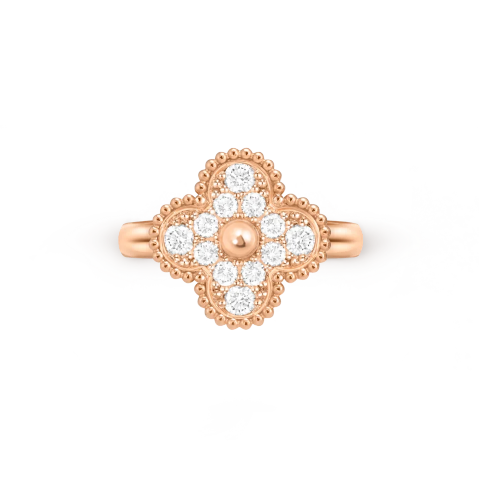 Van Cleef&Arpels Vintage Alhambra Ring Rose Gold