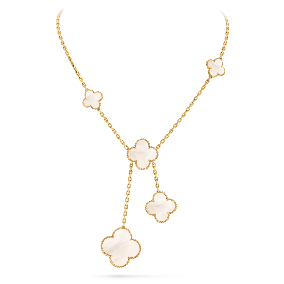 Van Cleef & Arpels Magic Alhambra necklace with 6 lucky four leaf patterns