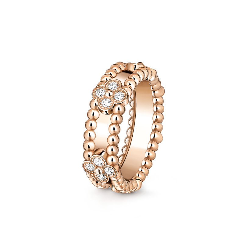Van Cleef&Arpels Perl é e sweet clovers ring rose gold