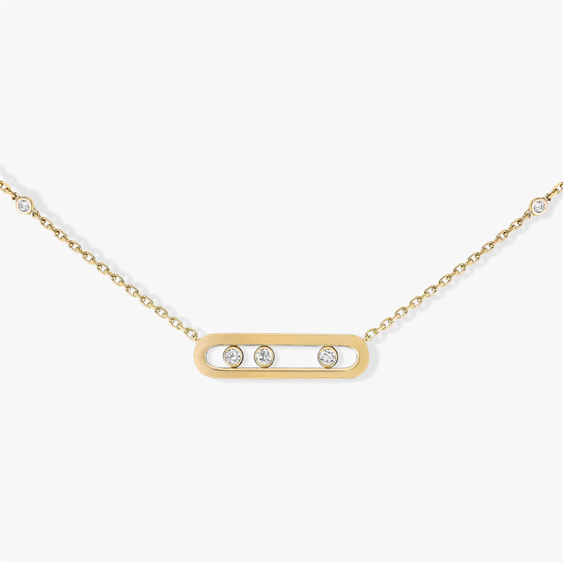 MESSIKA Baby Move With Gold Inlaid Diamond Necklaces