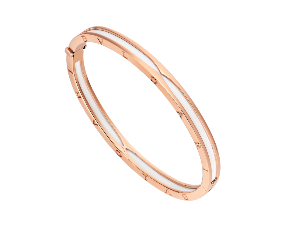 BVLGARI B. Zero1 Series Bangles White With 925 Sterling Silver