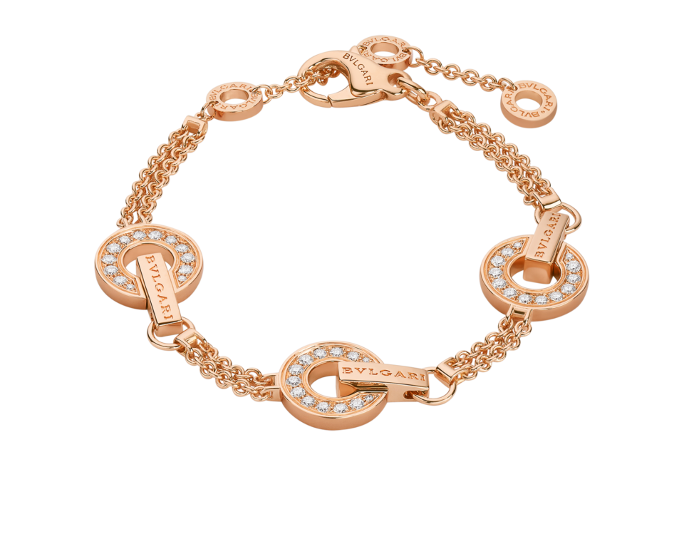 BVLGARI Bracelets Hollow Circle Bracelet With Rose Gold