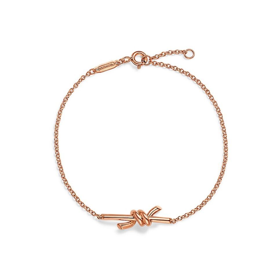 Tiffany Knot Chain Bracelets 18K Rose Gold