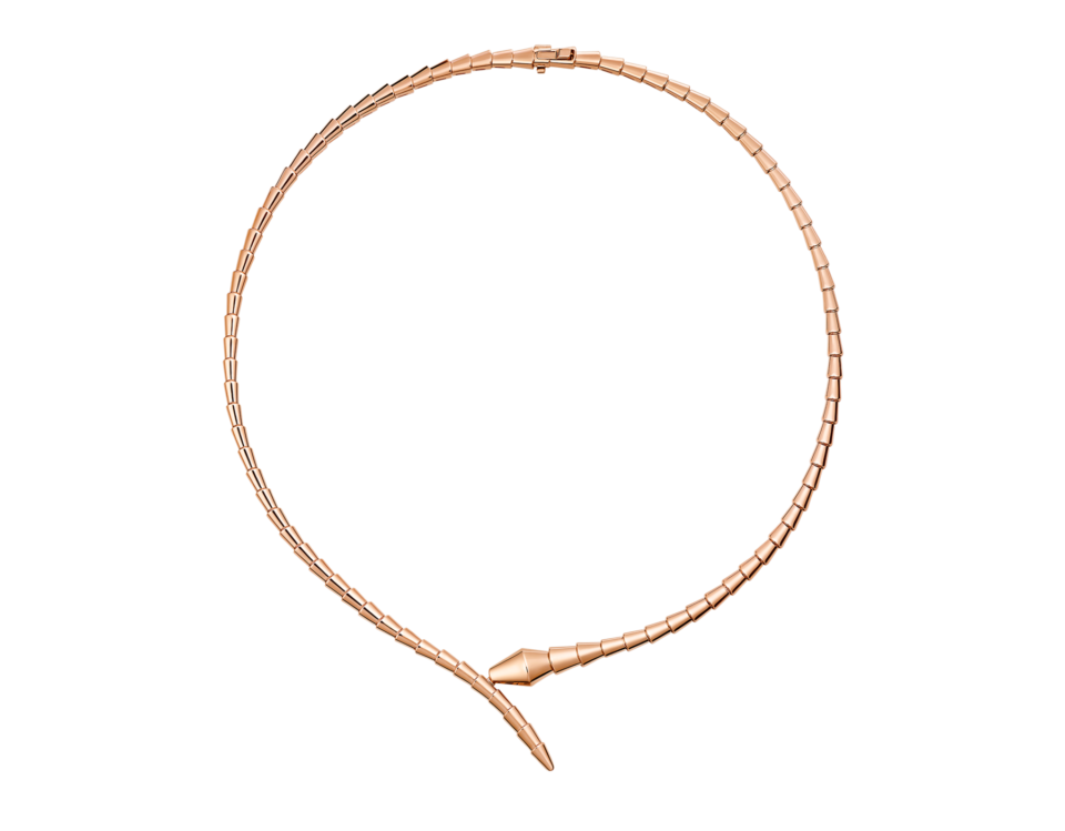 BVLGARI Serpenti Viper Series Collar With Rose Gold