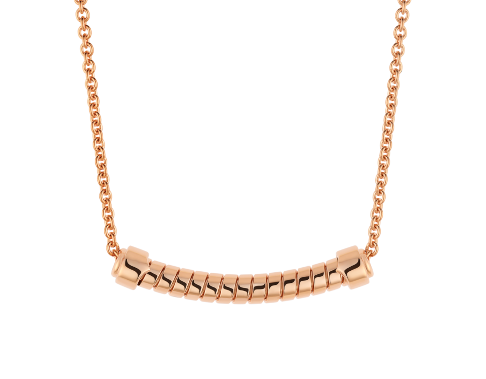 BVLGARI Tubogas Series Necklaces With Rose Gold