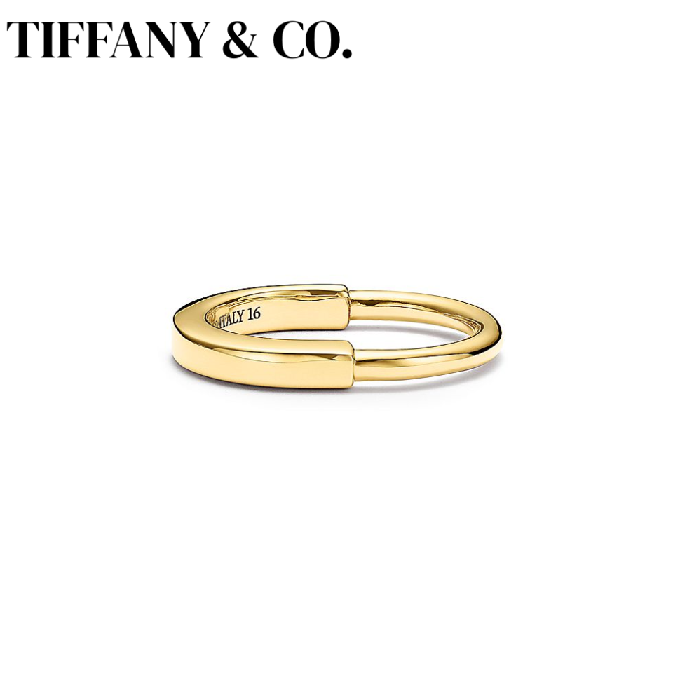 Tiffany Lock Series Gold Rings