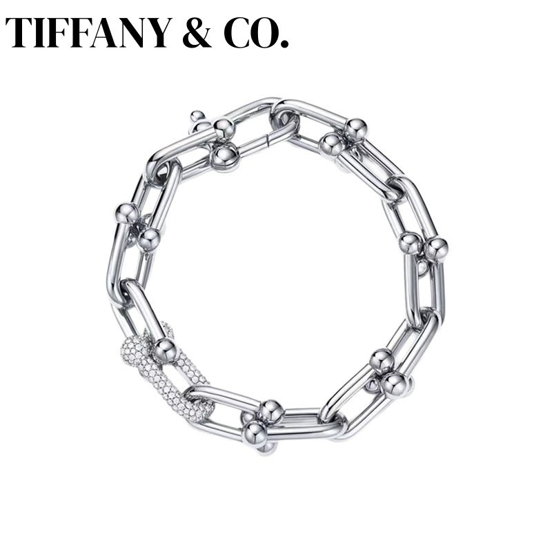 Tiffany HardWear Series Bracelets Large Chain U-shaped With S925 sterling silver Diamond