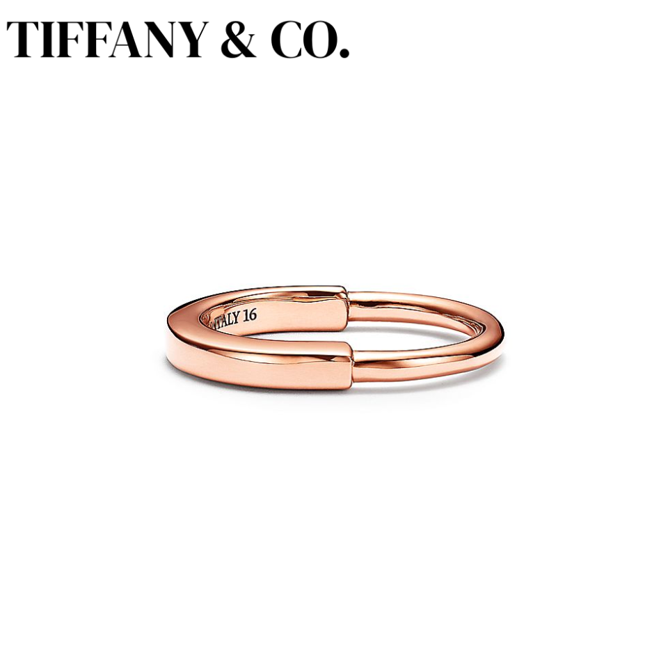 Tiffany Lock Series Rose Gold Rings