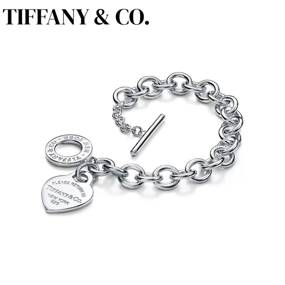 Return to Tiffany  ™  Series Needle Heart Bracelet S925 Silver