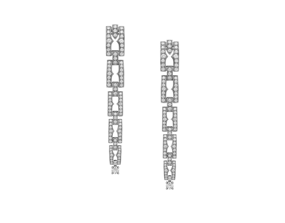 Bvlgari B. Zero1 series earrings 925 Sterling Silver With Fully Diamonds