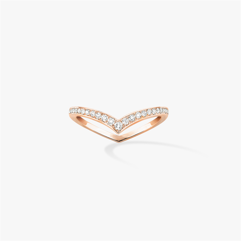 MESSIKA Fiery Series Rings With Rose Gold