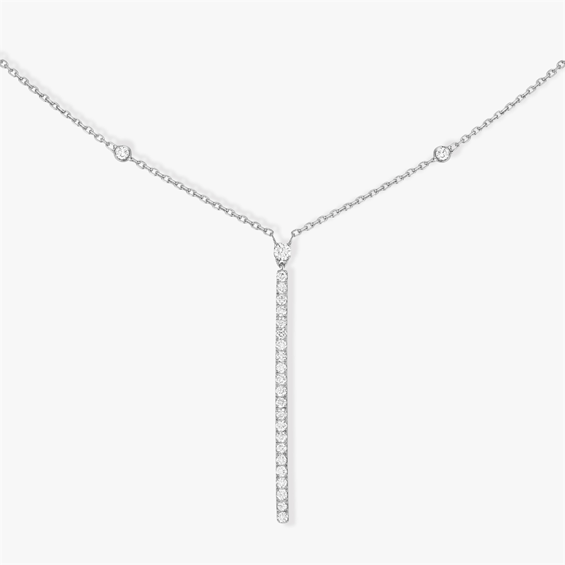 MESSIKA Gatsby Diamond Necklaces With 925 Sterling Silver
