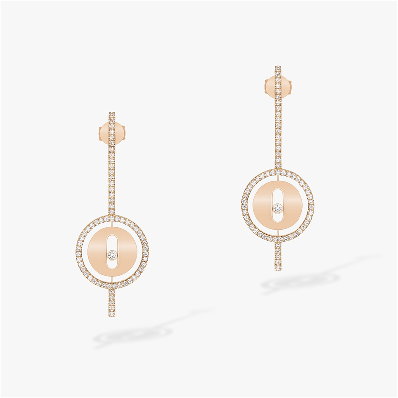 Messika Lucky Move Earrings With Rose Gold