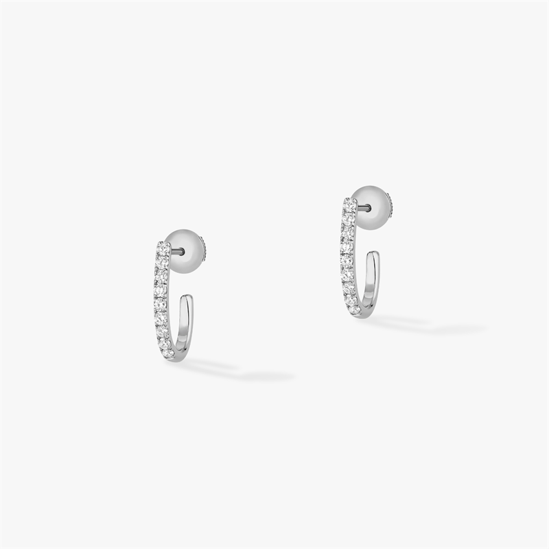 Messika Gatsby Circle Earrings With 925 Sterling Silver