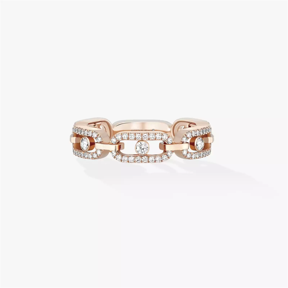 MESSIKA Move Link Diamond Inlaid Multiple Circles With Rose Gold