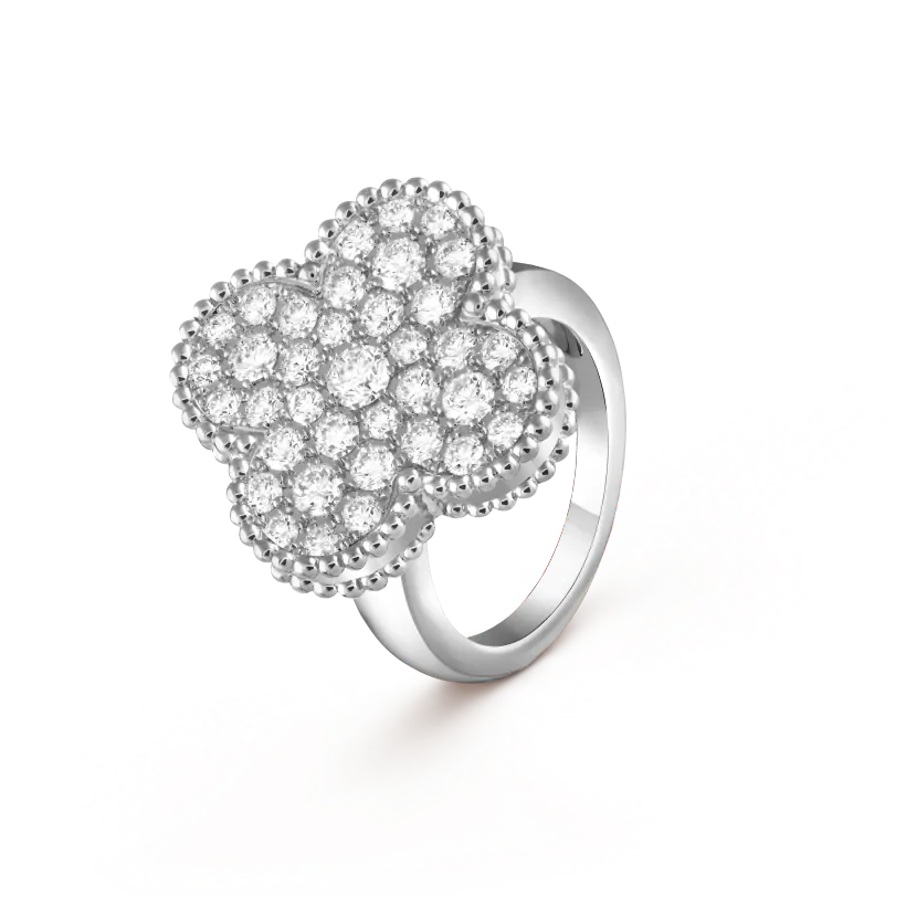 Van Cleef&Arpels Magic Alhambra Ring Solid Silver S925