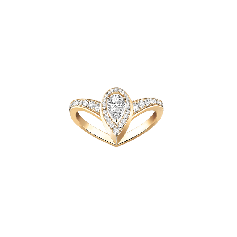 MESSIKA Fiery Series Diamond Rings Water Droplets With Gold