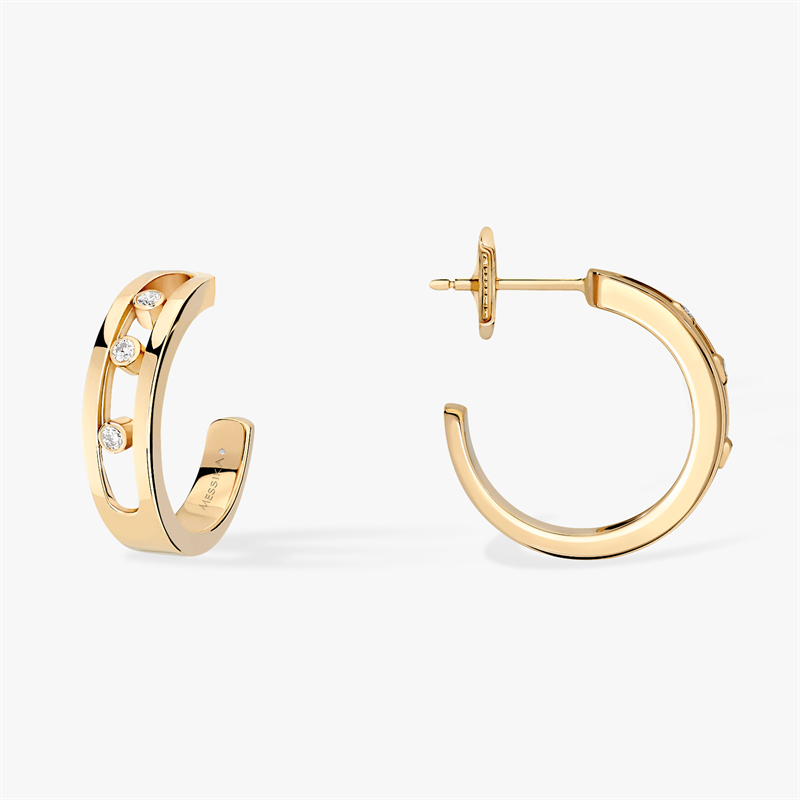 Messika Move Circle Earrings With Gold