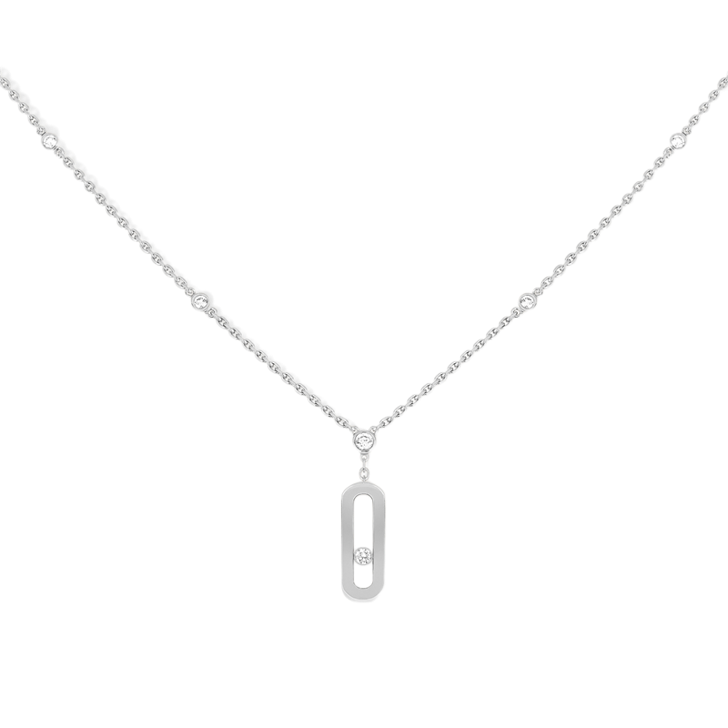 MESSIKA Move Uno Diamond Necklaces With 925 Sterling Silver