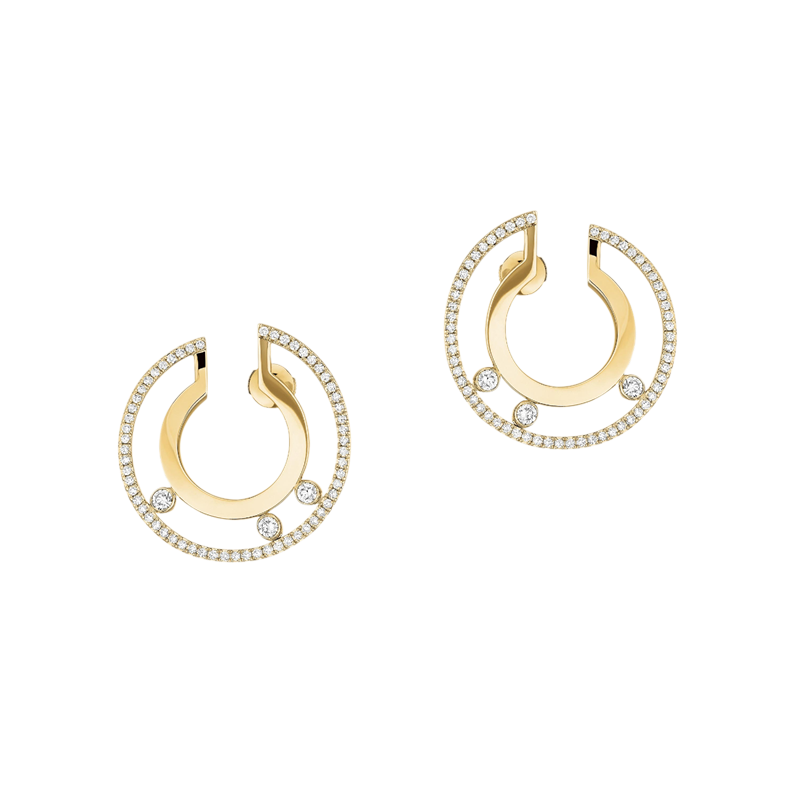 Messika Lucky Move Earrings With Gold