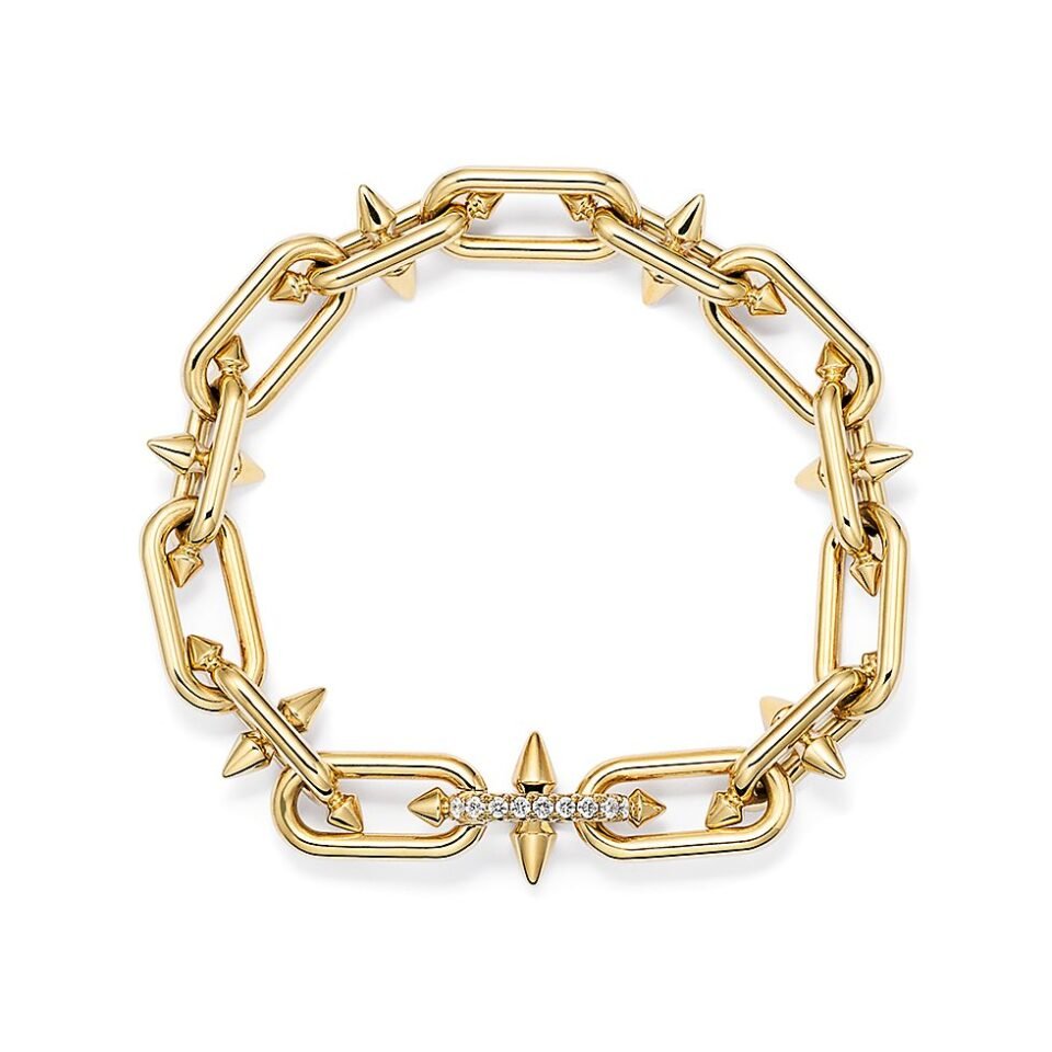 Tiffany Titan by Pharrell Williams Series Buckle Bracelets 18K Gold with Diamonds