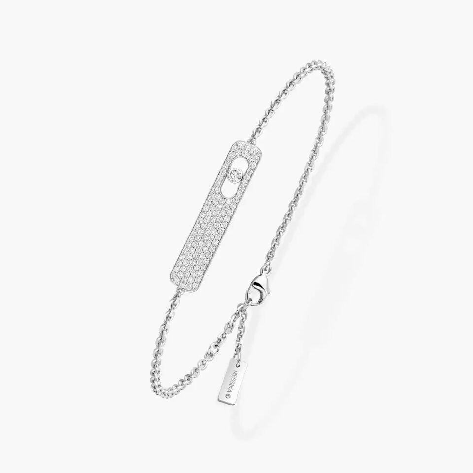 MESSIKA My first diamond series bracelet silver with full of diamonds