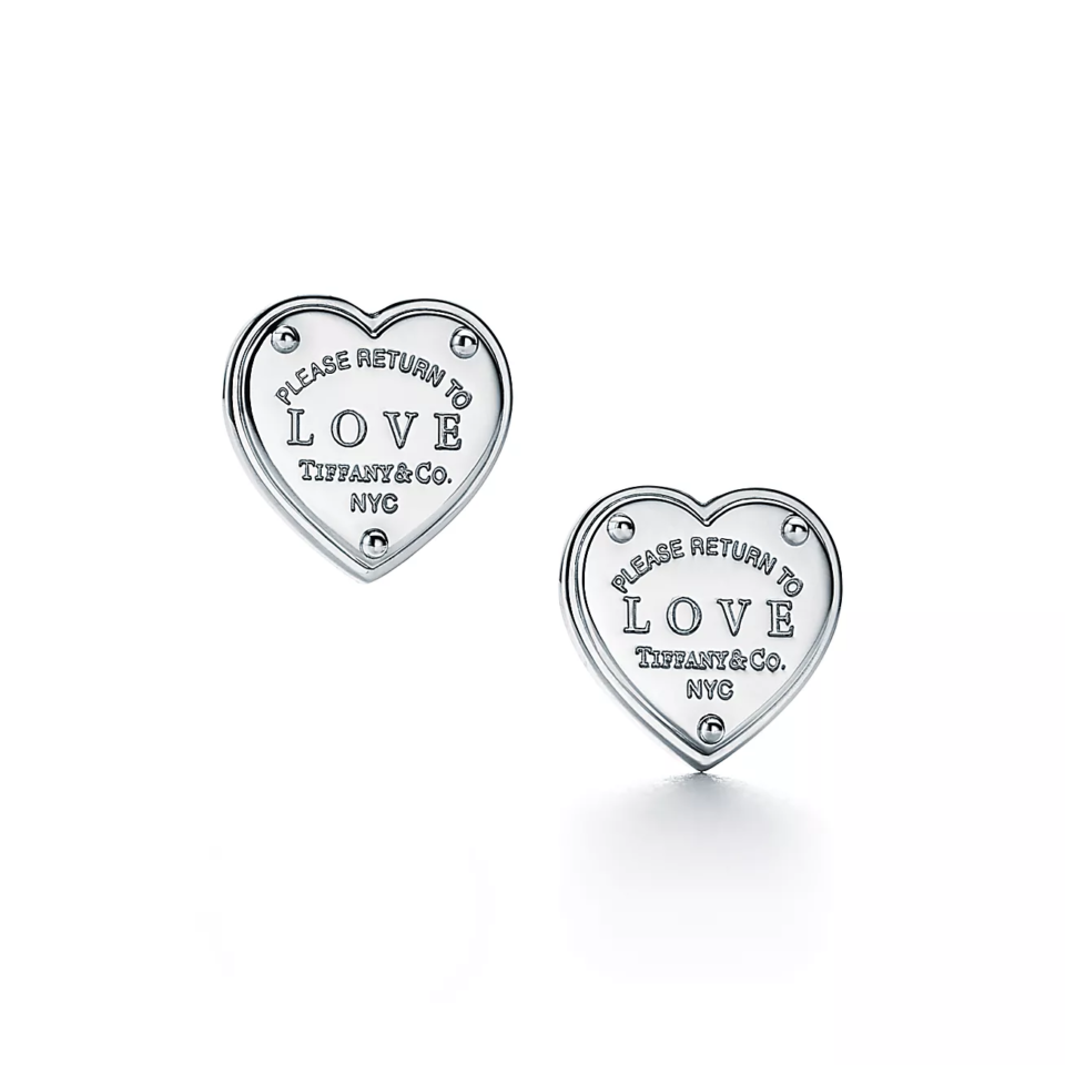 Tiffany LOVE Romantic Earrings Solid Silver S925