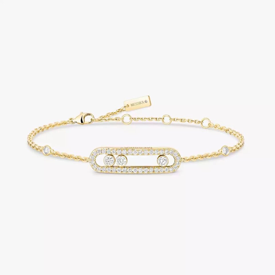 MESSIKA Baby Move Diamond Bracelets With Gold